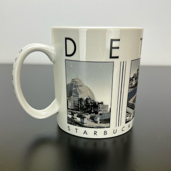Starbucks 2003 City Scenes Series Barista Detroit Michigan Coffee Tea Mug Cup - Picture 8 of 8